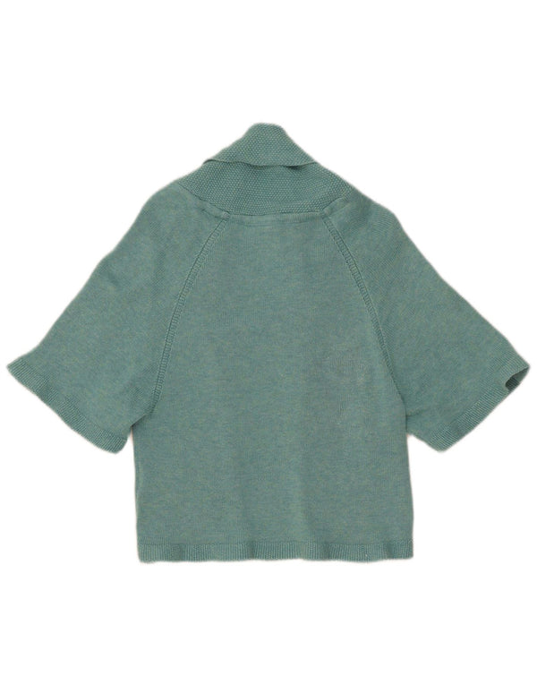 Fat Face Damen-Kurzarm-Bolero-Cardigan-Pullover, Gr. 10, Klein, Blau