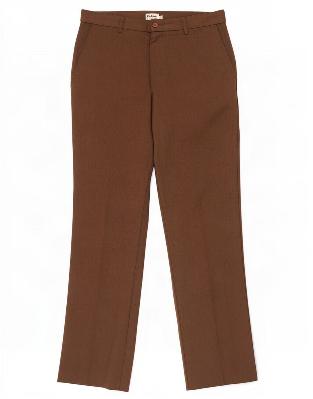Farah Herren-Freizeithose, gerade, W34, L33, braun, Polyester