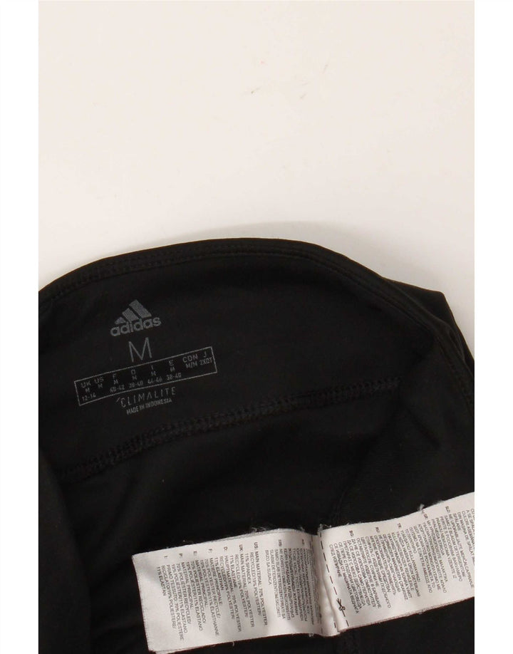 Adidas Damen Climalite Leggings UK 12/14 Medium Schwarz Polyester
