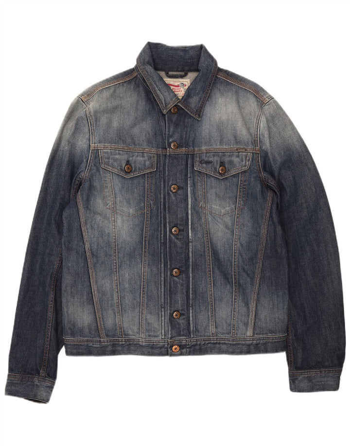 Diesel Herren Jeansjacke UK 42 XL Blaue Baumwolle