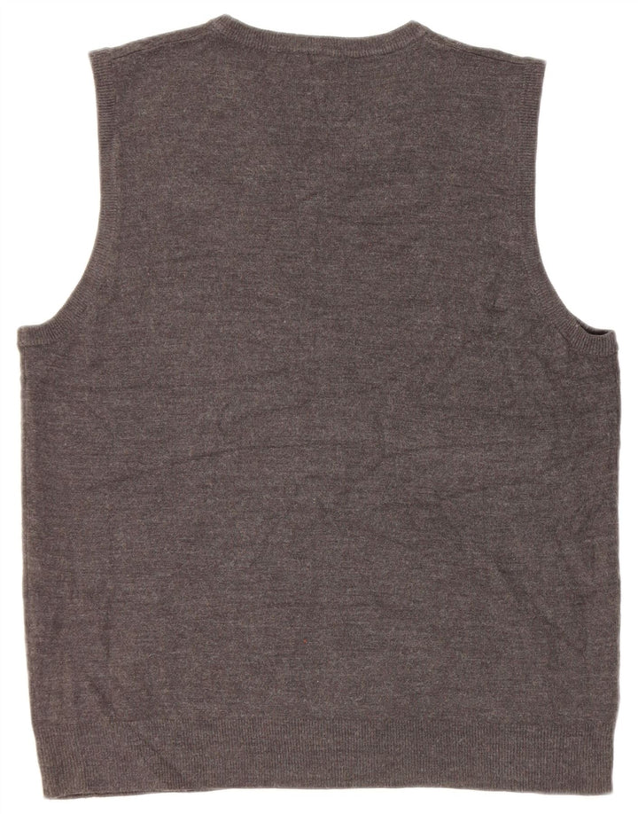 John Lewis Herren Weste Tank Top XL Grau Acryl