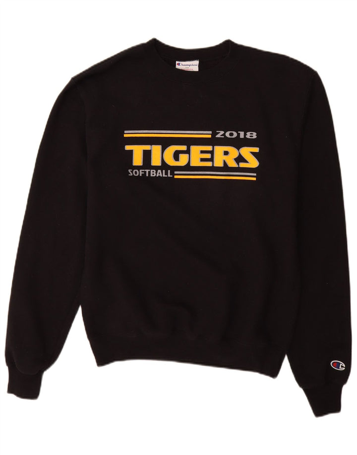 Champion Herren Tigers Graphic Sweatshirt Pullover Small Schwarz Baumwolle