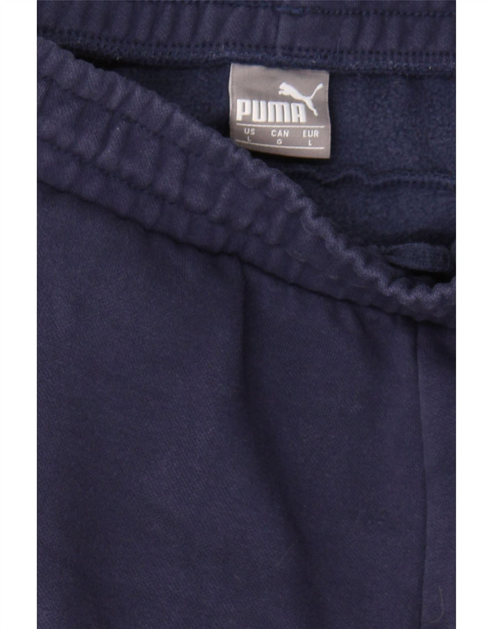 PUMA Mens Tracksuit Trousers Joggers Large  Navy Blue Cotton Vintage Puma and Second-Hand Puma from Messina Hembry 