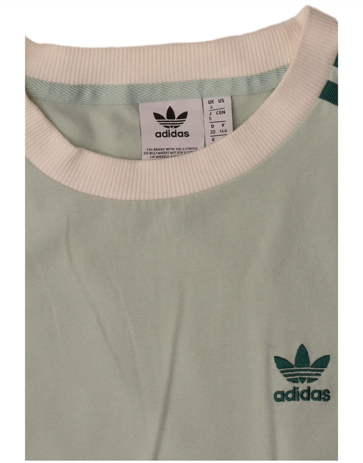 ADIDAS Damen Top Langarm UK 4 XS Grün