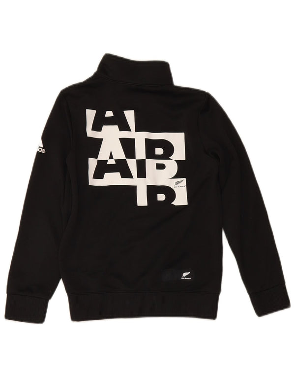 Adidas Jungen New Zealand Graphic Trainingsanzug Top Jacke 5–6 Jahre Schwarz