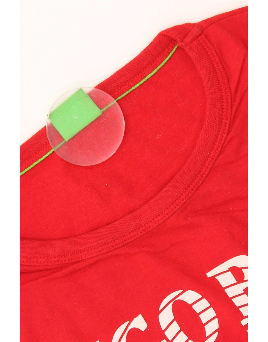 Hugo Boss Herren-T-Shirt mit Grafik, groß, aus roter Baumwolle