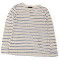 Marks & Spencer Damen-Blusenoberteil, UK-Größe 44, Mittelweiß, gestreift, Polyester