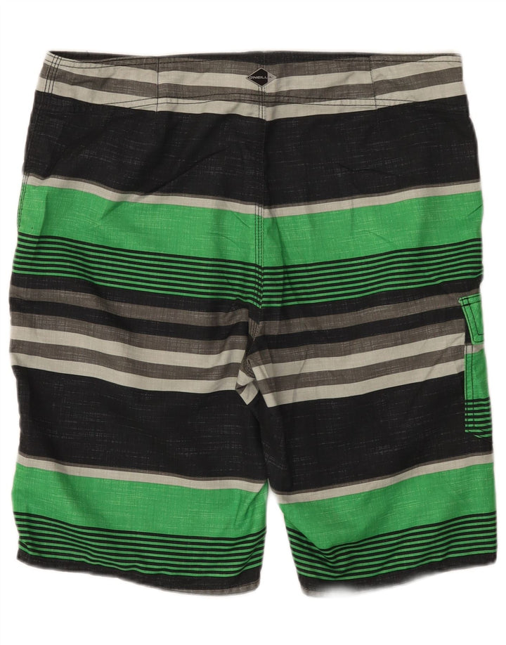 O'Neill Herren-Badeshorts, groß, schwarz gestreift, Polyester
