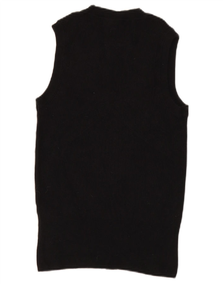 Marks & Spencer Damen Weste Tank Top UK 14 Medium Schwarz Viskose