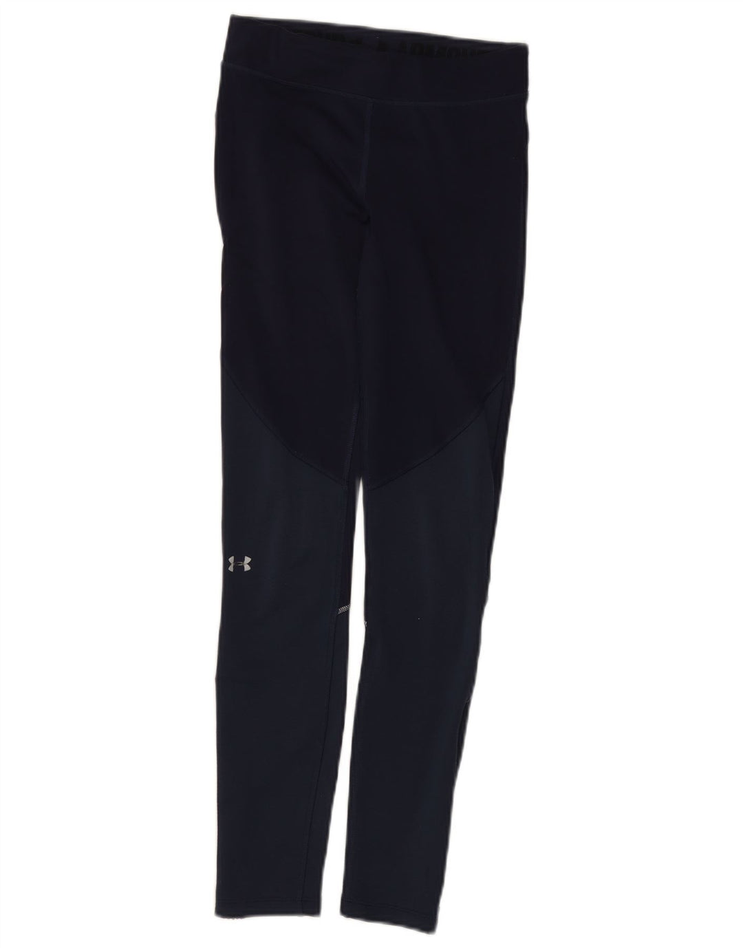 Under Armour Damen-Leggings UK 4 XS Marineblaues Colourblock-Polyester