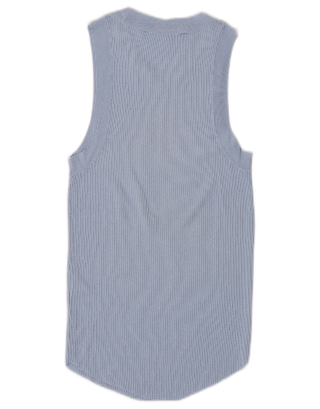 Zara Damen Weste Top UK 12 Mittelblaue Viskose