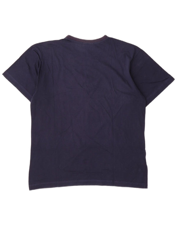 AUSTRALIAN L'ALPINA Herren-T-Shirt mit Grafik, IT 52, Größe L, Marineblau, Baumwolle