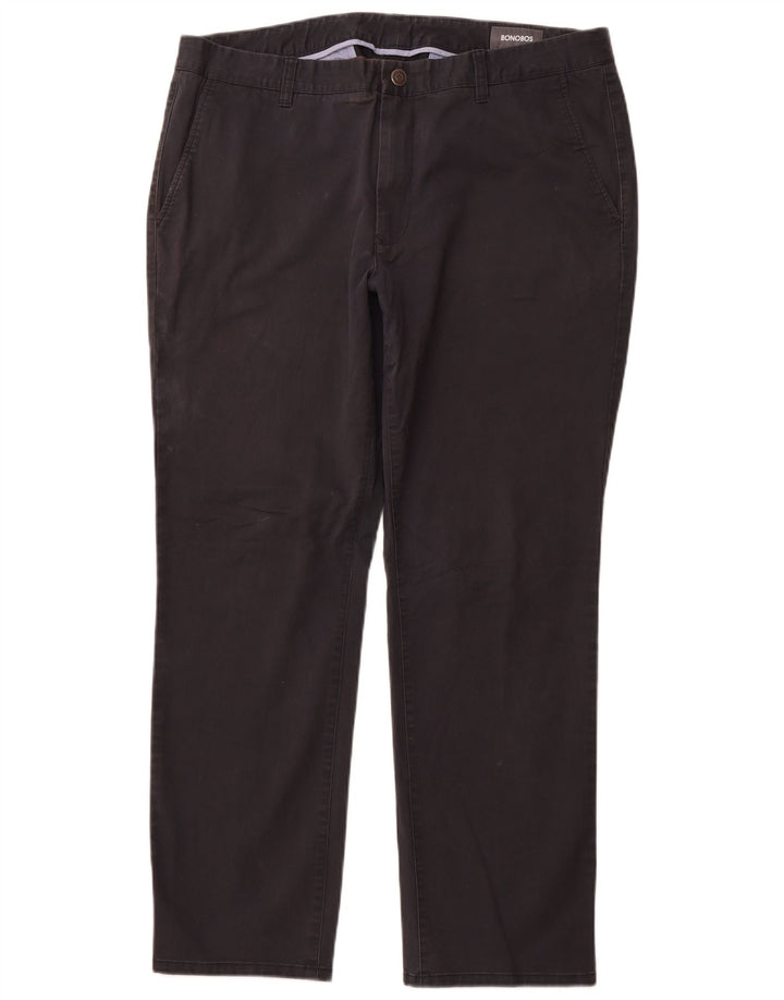 BONOBOS Gerade Chino-Hose für Herren, W38, L30, marineblaue Baumwolle