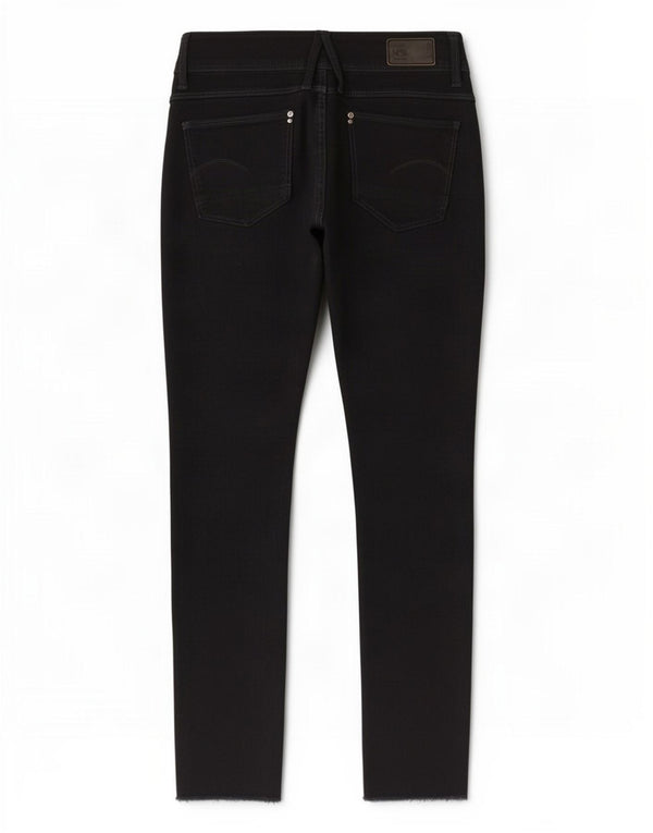 G-Star Damen Lynn Mid Rise Skinny Jeans W27 L27 Schwarze Baumwolle