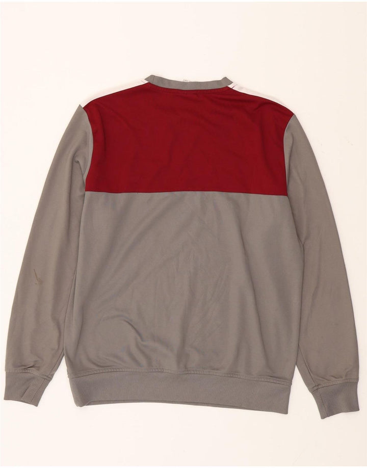 NEW ERA Herren Cooperstown Sweatshirt Pullover Large Grau Farbblock