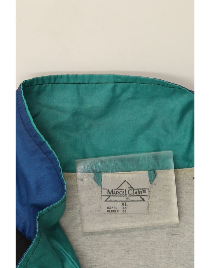 Marcel Clair Herren-Trainingsanzug-Oberteil, Jacke, XL, Schwarz, Colourblock-Polyamid
