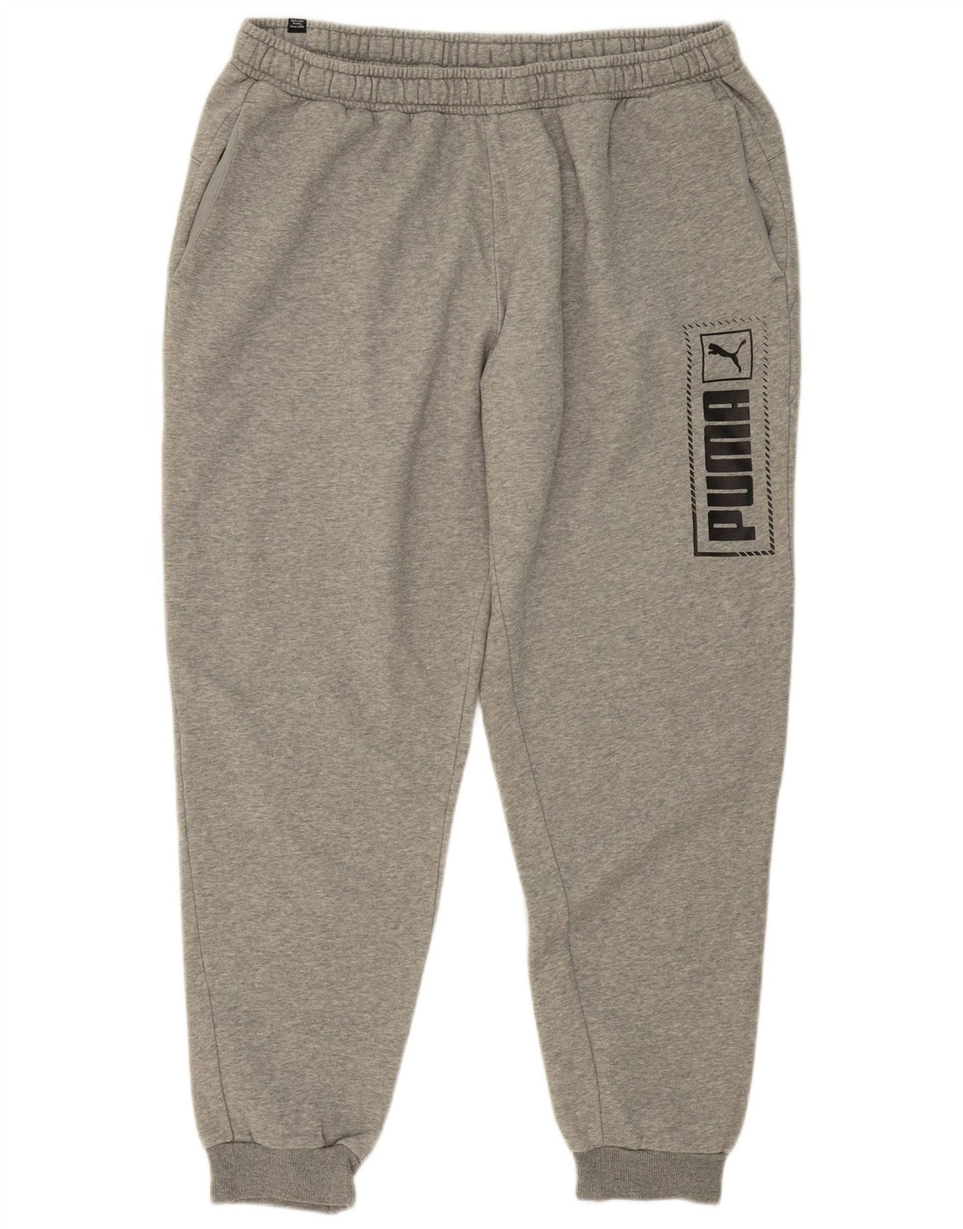PUMA Herren Graphic Trainingshose Jogger 2XL Grau Baumwolle