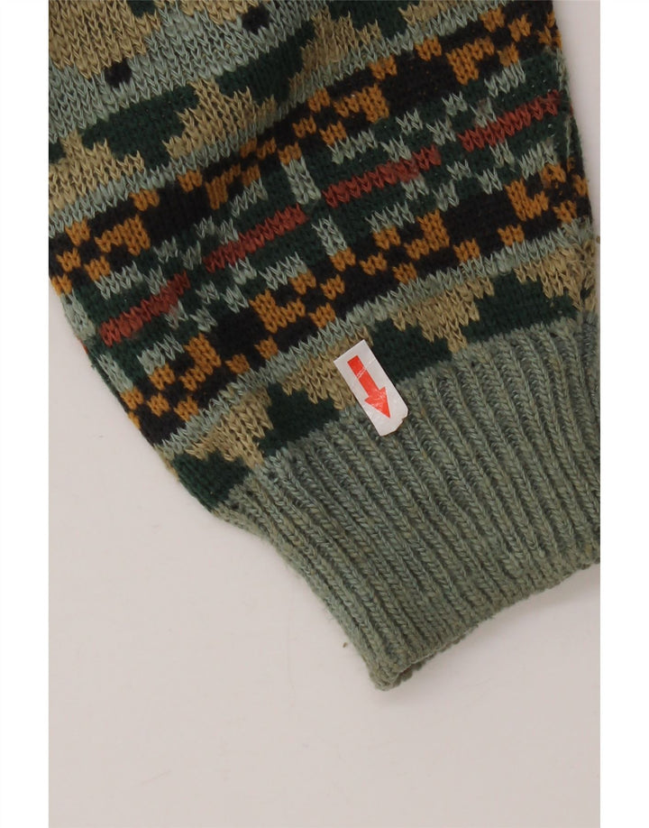 Marks & Spencer Herren-Strickjacke, mittelgroß, mehrfarbig, Fair Isle