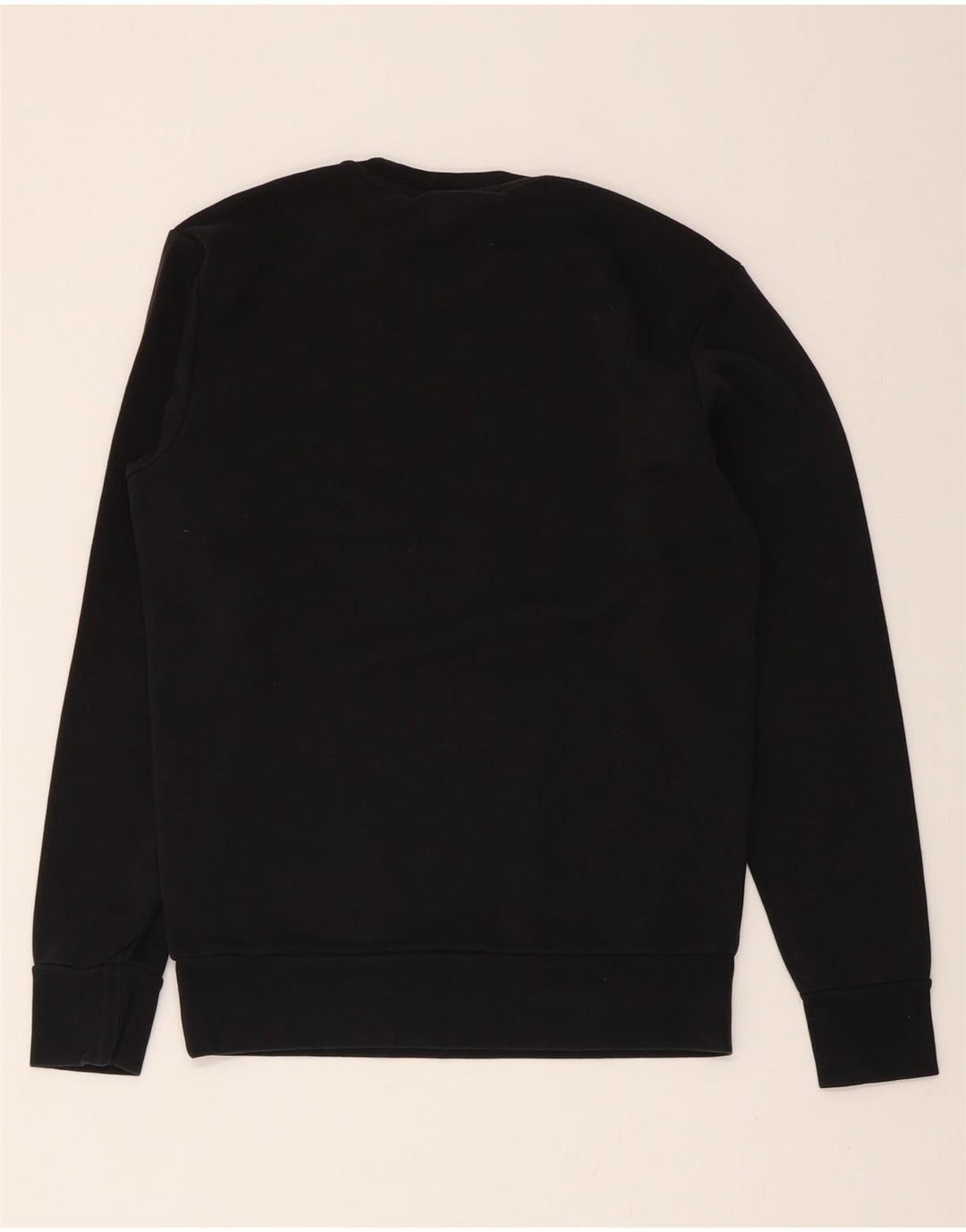 ADIDAS Mens Graphic Sweatshirt Jumper Small Black Cotton Vintage Adidas and Second-Hand Adidas from Messina Hembry 