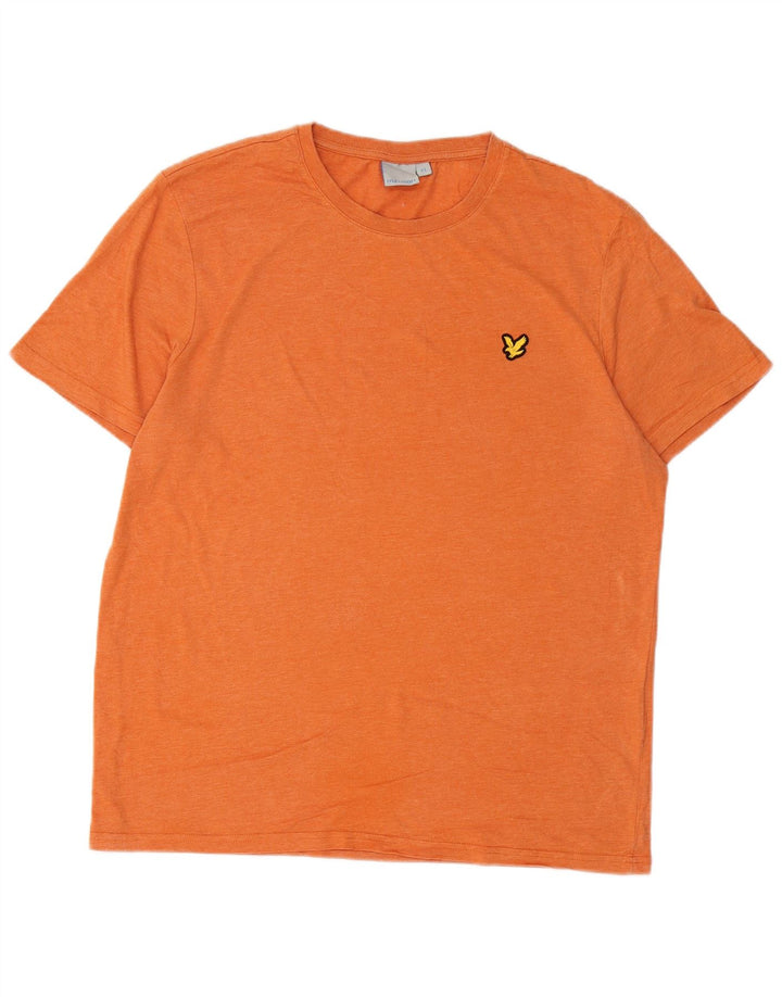 LYLE & SCOTT Herren T-Shirt Top XL Orange Polyester