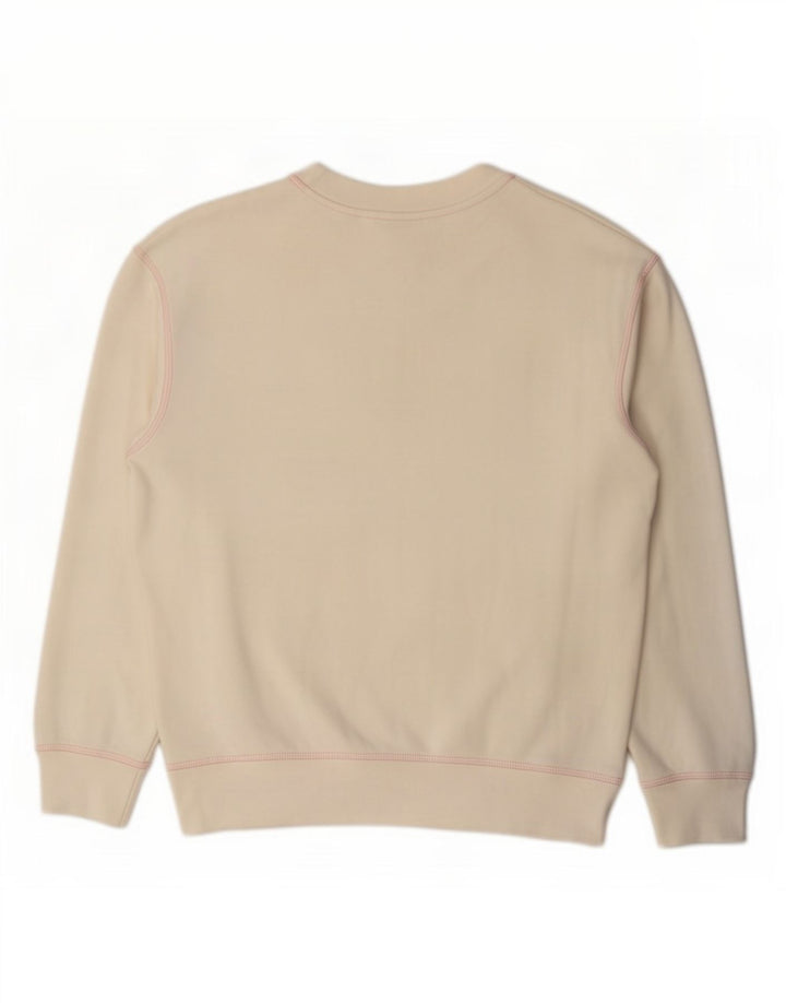 Levi's Damen-Sweatshirt in Übergröße, Gr. 10, Größe S, cremefarbene Baumwolle