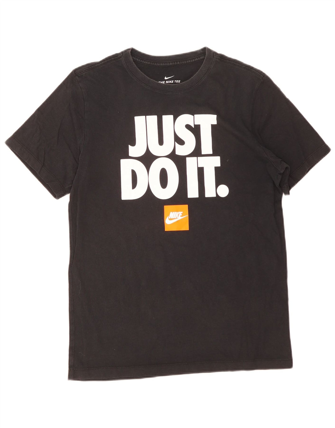 Nike Herren-T-Shirt mit Grafik, mittelgroß, schwarze Baumwolle