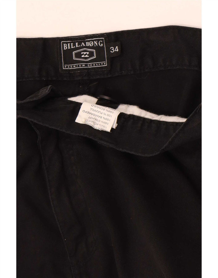 Billabong Herren Cargoshorts W34 Große schwarze Baumwolle