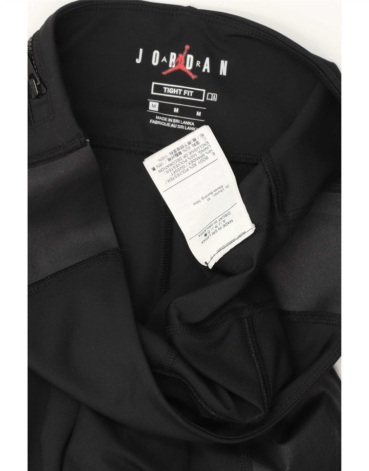 Jordan Damen Tight Fit Leggings UK 12 Mittelschwarzes Colourblock-Polyester