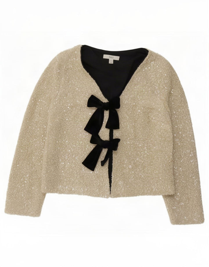 Marks & Spencer Damen-Blazer in Übergröße, Gr. 10, Größe S, gebrochenes Weiß