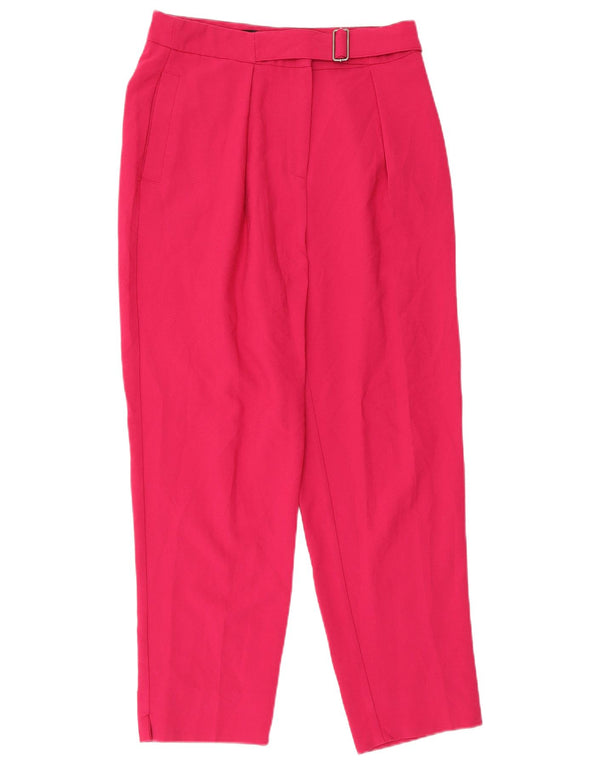 Topshop Damen Pegged Chino Hose UK 10 Small W28 L25 Rosa Polyester
