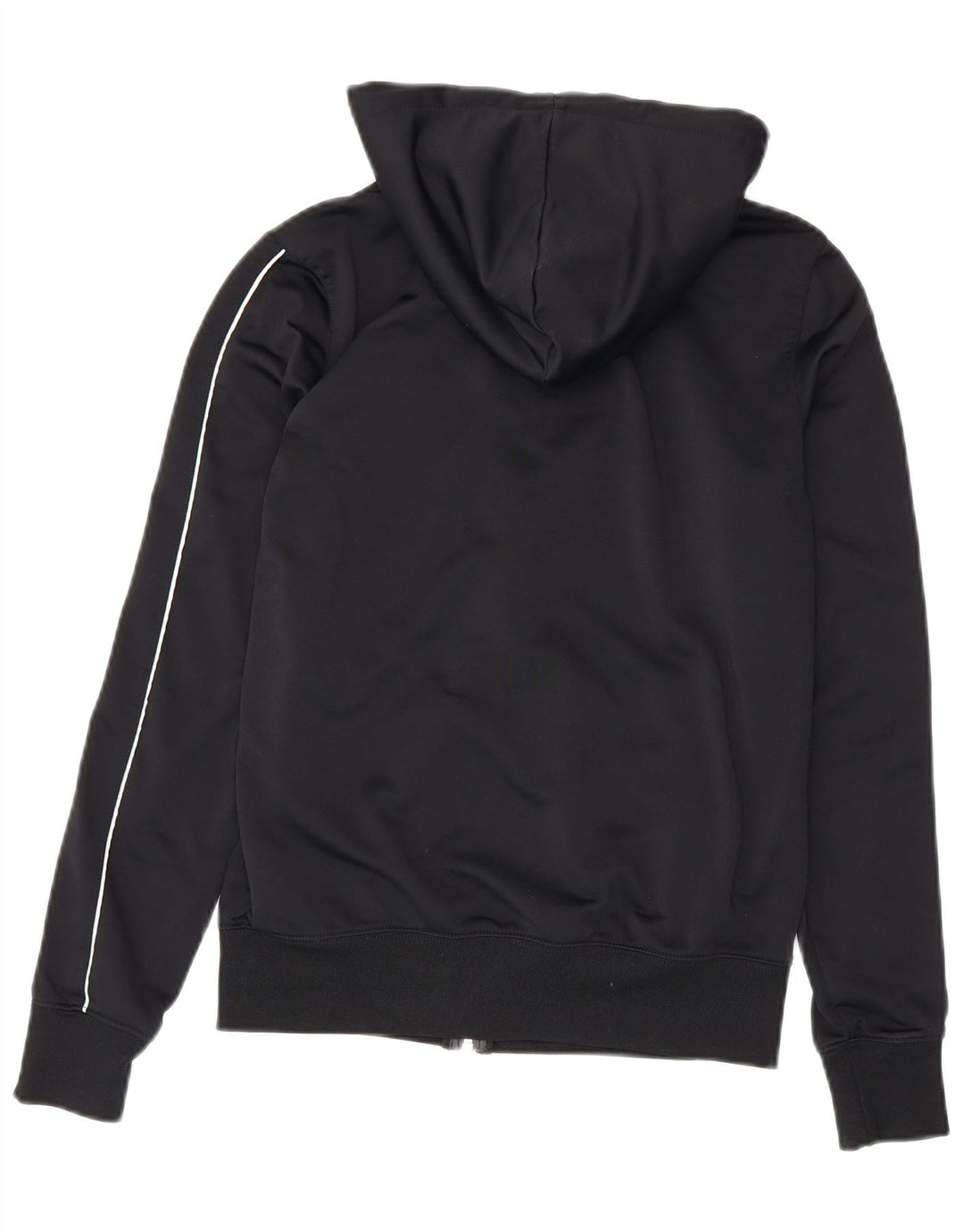 Nike Womens Graphic Zip Hoodie Pullover UK 12 Mittelschwarzes Polyester