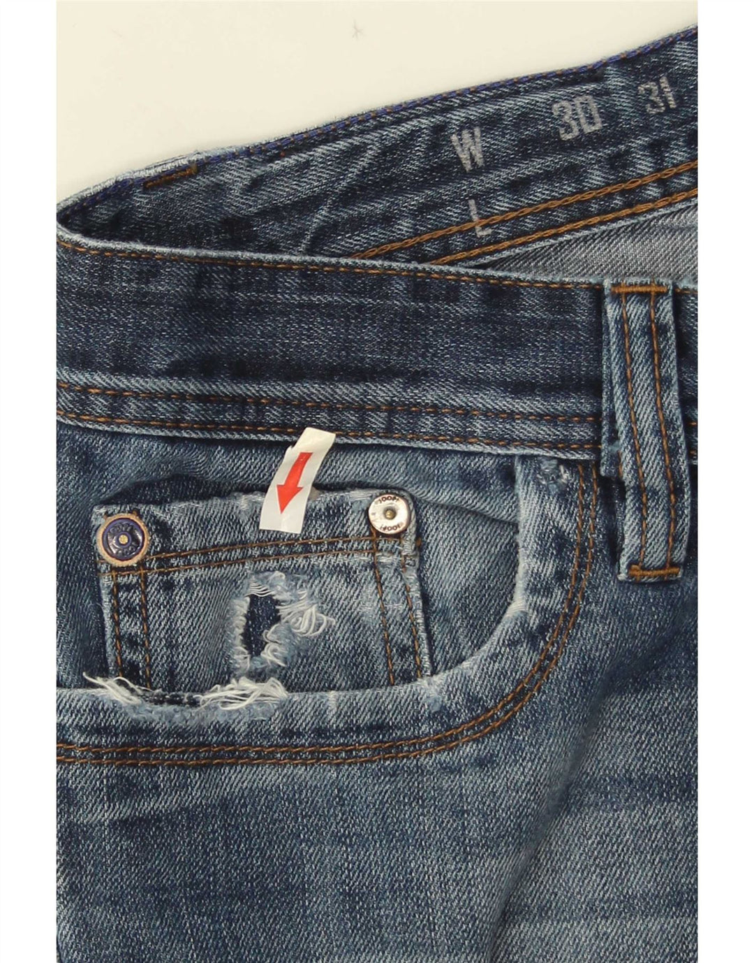 Joop Herren Straight Jeans W34 L32 Blau