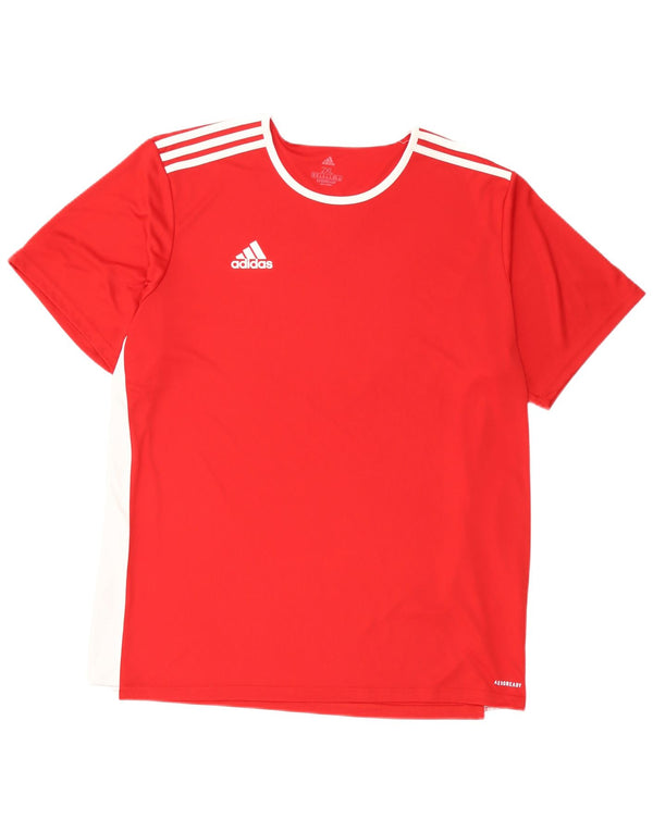 Adidas Herren Aeroready T-Shirt Top 2XL Rot