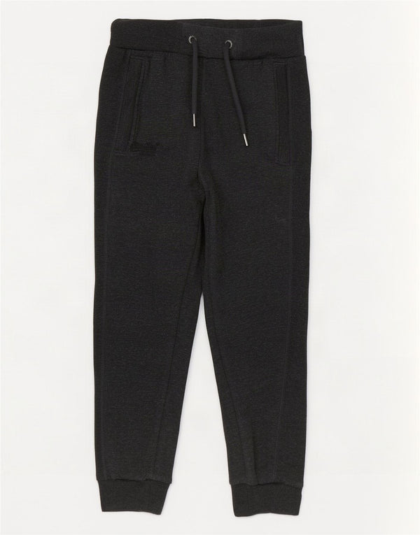 Superdry Herren-Trainingshose, Jogginghose, klein, grau gefleckte Baumwolle