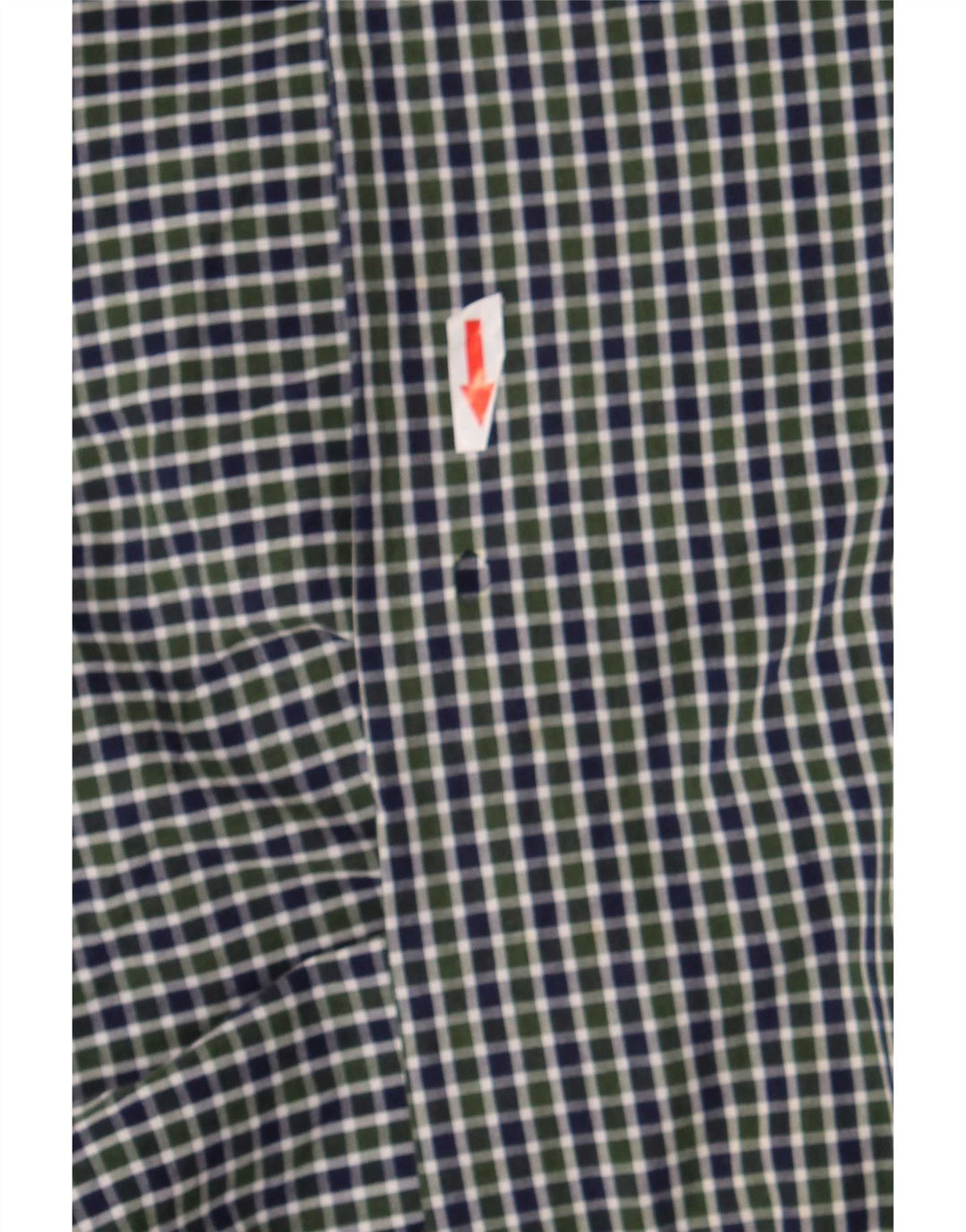 Chaps Herren-Hemd mit klassischer Passform, mittelgrüne Gingham-Baumwolle