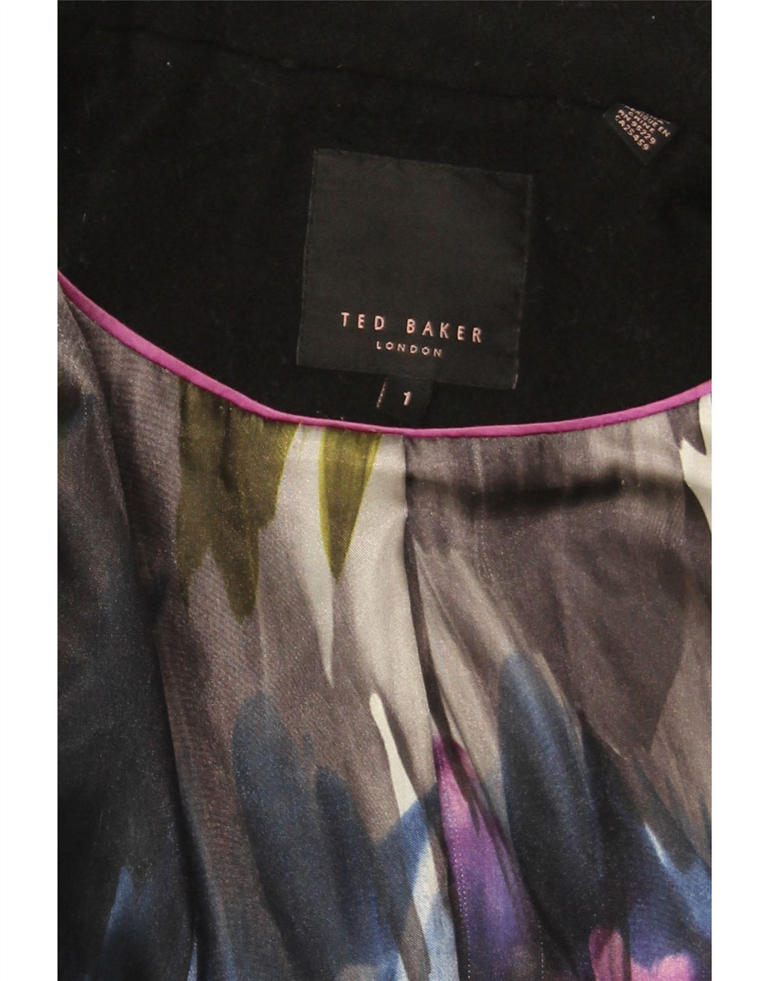 Ted Baker Damen-Blazer mit lockerer Passform, Größe 1 XS, Schwarz