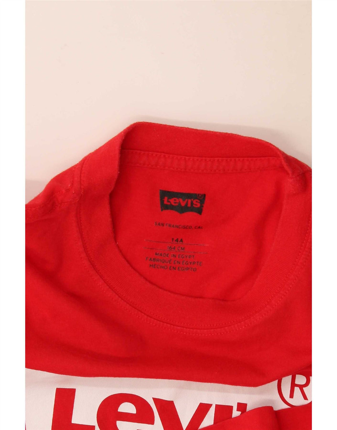 Levi's Jungen T-Shirt mit Grafik, 13–14 Jahre, Rot