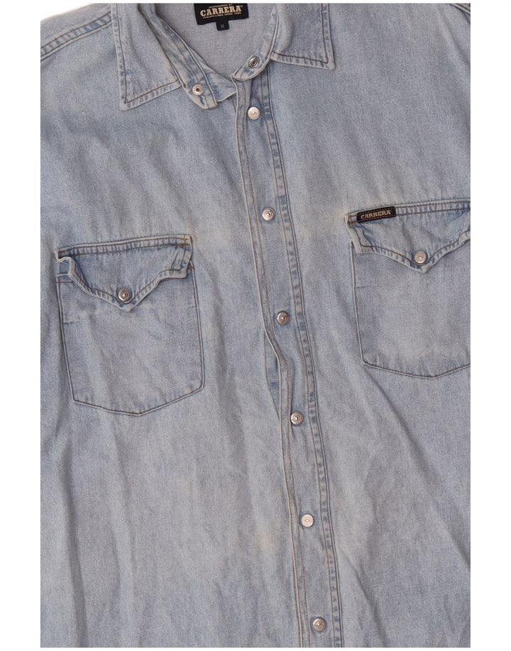 CARRERA Herren-Jeanshemd aus mittelblauer Baumwolle