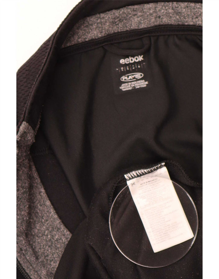 Reebok Herren Grafik-Trainingsanzug-Oberteil, Jacke, Größe S, Schwarz, Polyester