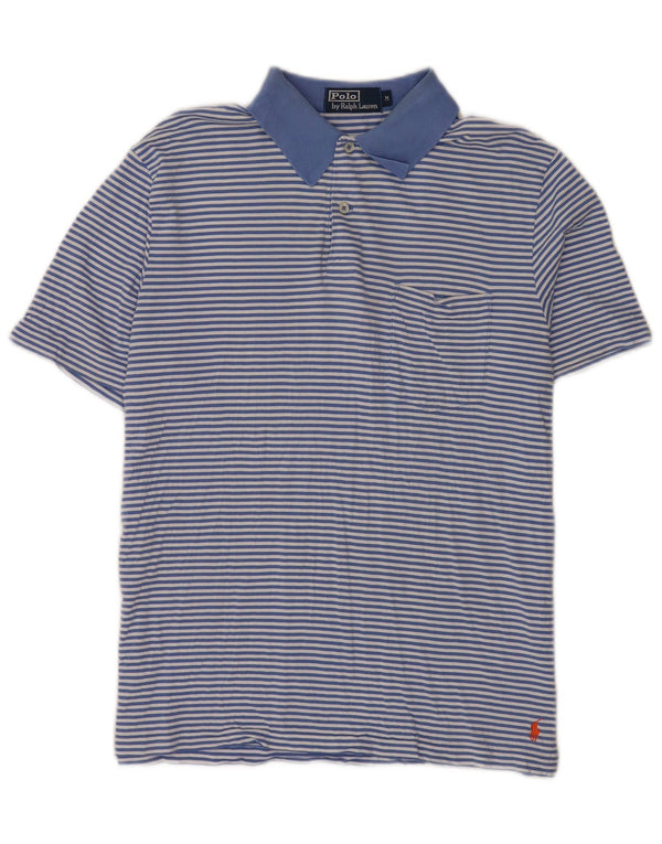 Polo Ralph Lauren Herrenhemd Mittelblauer Nadelstreifen