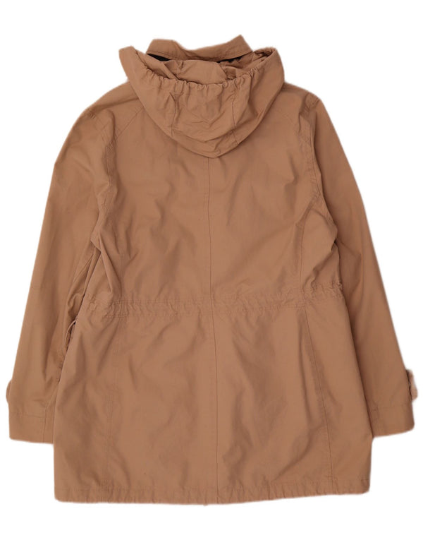 Crew Clothing Damen-Parka mit Kapuze, UK 14, Größe L, Beige, Baumwolle