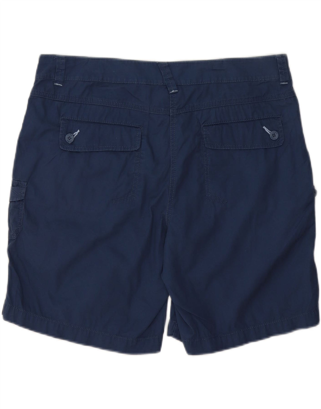 PUMA Womens Cargo Shorts UK 14 Large W36 Navy Blue Cotton