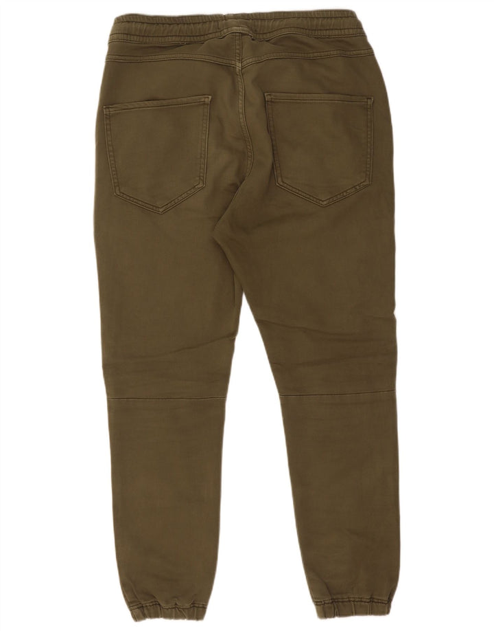 Zara Herren-Jogger-Cargohose, Größe M, W31, L26, Khaki, Baumwolle