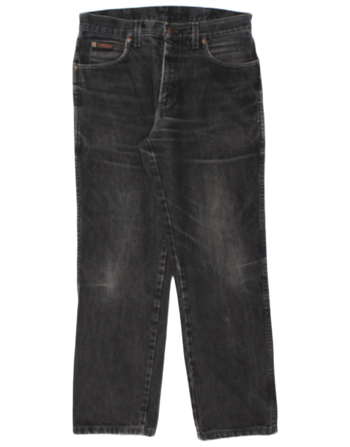 Wrangler Herren Straight Jeans W30 L30 Schwarz