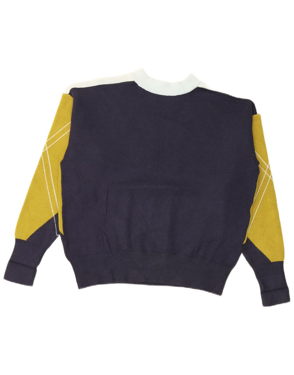 Marks & Spencer Damen-Pullover mit Rundhalsausschnitt, Gr. 14, mittleres Marineblau