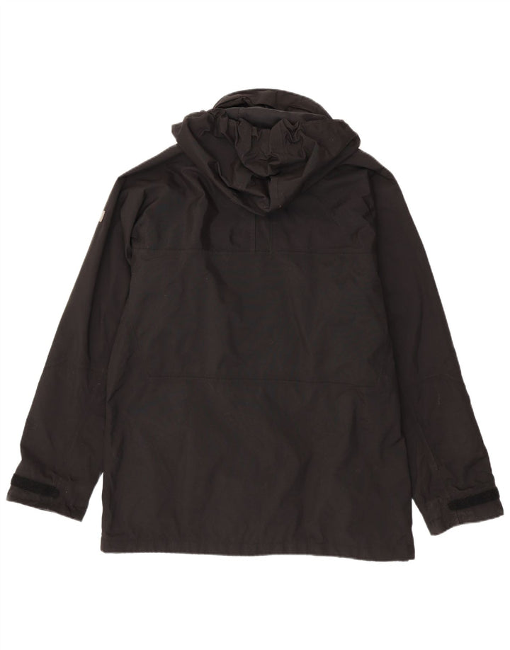 HELLY HANSEN Herren-Regenjacke mit Kapuze, UK 38, Mittelschwarzes Nylon