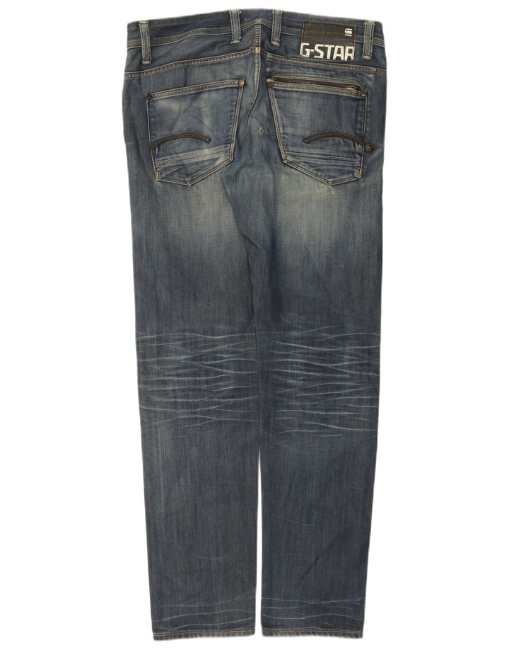 G-Star Herren Slim Jeans W32 L32 Blaue Baumwolle