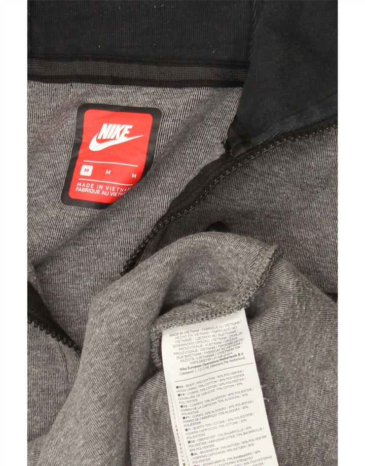 Nike Herren-Kapuzenpullover mit Reißverschluss, mittelgraue Baumwolle