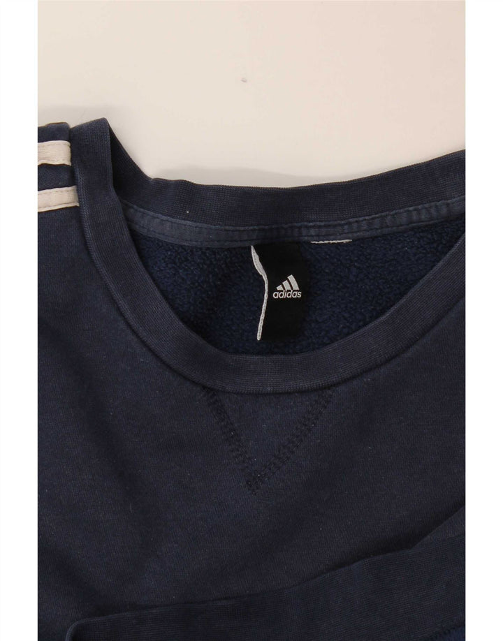 Adidas Herren Sweatshirt Pullover Large Marineblau