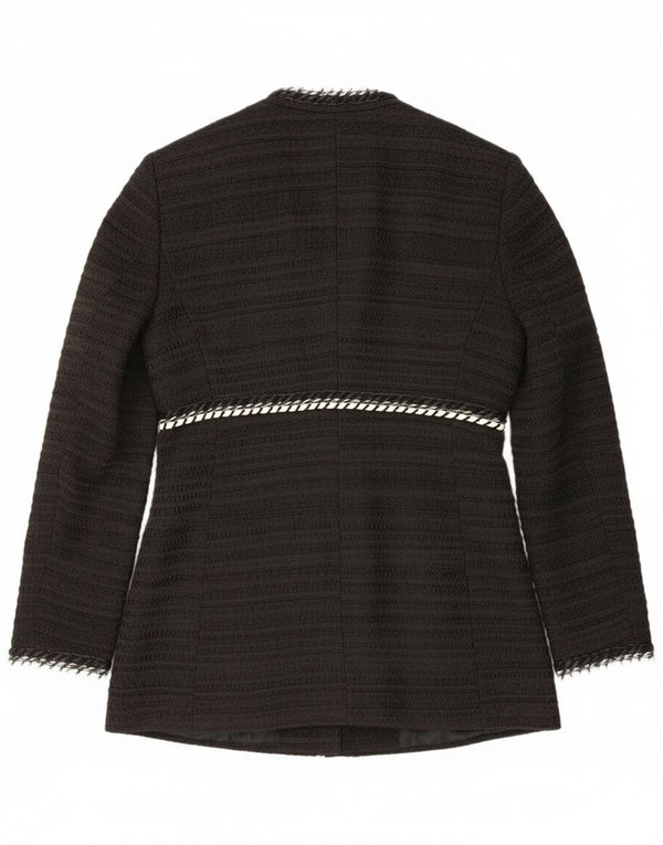 Offene Blazer-Jacke für Damen von Zara, Größe 44, Schwarz